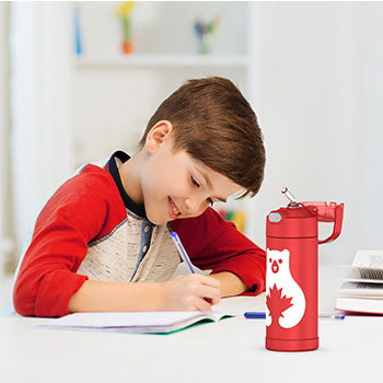 410 ml Funtainer® Water Bottle - Canadiana Bear