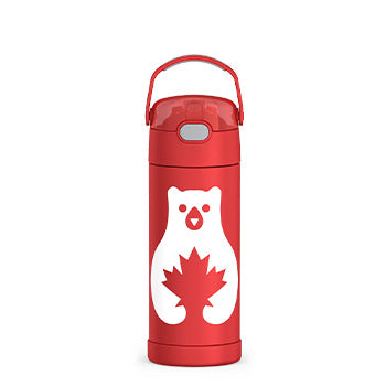 410 ml Funtainer® Water Bottle - Canadiana Bear