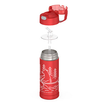 410 ml Funtainer® Water Bottle - Canadiana Rowing Bear