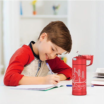 410 ml Funtainer® Water Bottle - Canadiana Rowing Bear