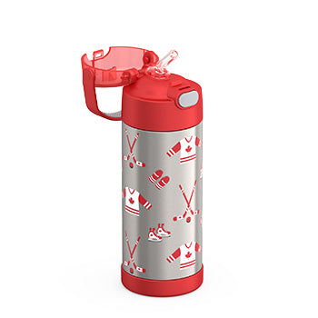 410 ml Funtainer® Water Bottle - Canadiana Hockey