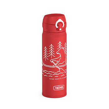 470 ml Stainless Steel Direct Drink Bottle - Canadiana Rowing Bear