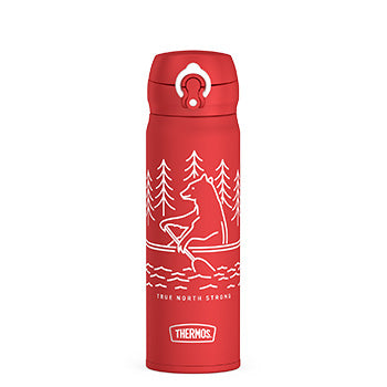 470 ml Stainless Steel Direct Drink Bottle - Canadiana Rowing Bear