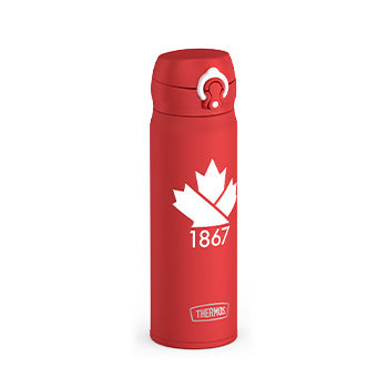 470 ml Stainless Steel Direct Drink Bottle - Canadiana Maple Leaf