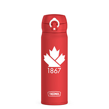 470 ml Stainless Steel Direct Drink Bottle - Canadiana Maple Leaf
