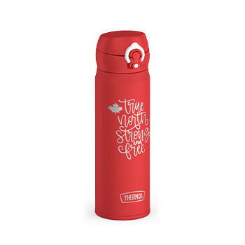470 ml Stainless Steel Direct Drink Bottle - Canadiana True North