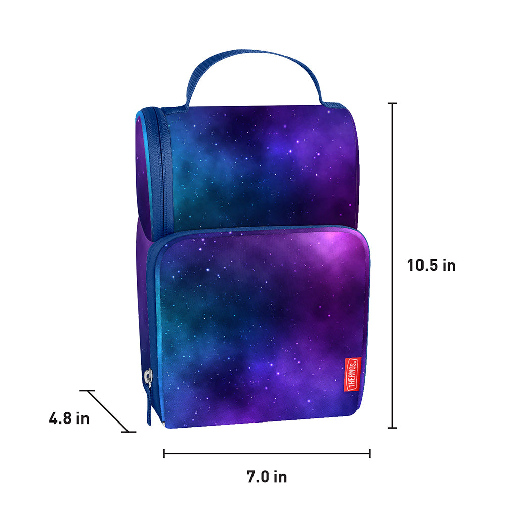 Tween Dual Lunch Box Galaxy Navy/Purple