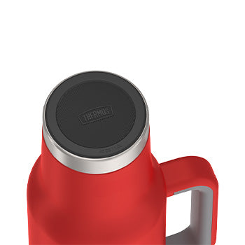 1.2L Stainless Steel Cup Holder Mug - Canadiana True North - Red