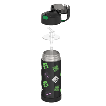 410 ml Funtainer® Water Bottle Minecraft