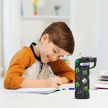 410 ml Funtainer® Water Bottle Minecraft