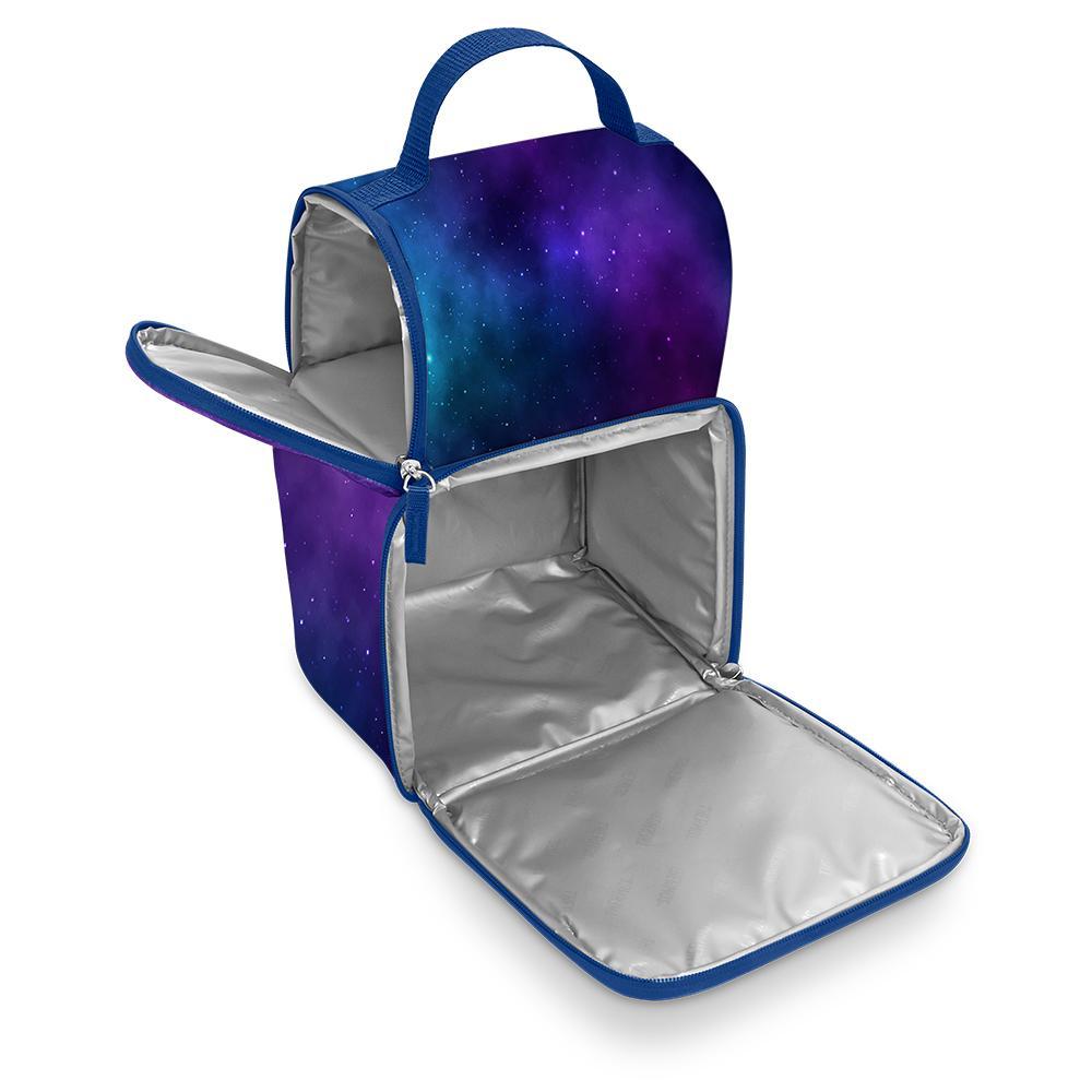 Tween Dual Lunch Box Galaxy Navy/Purple