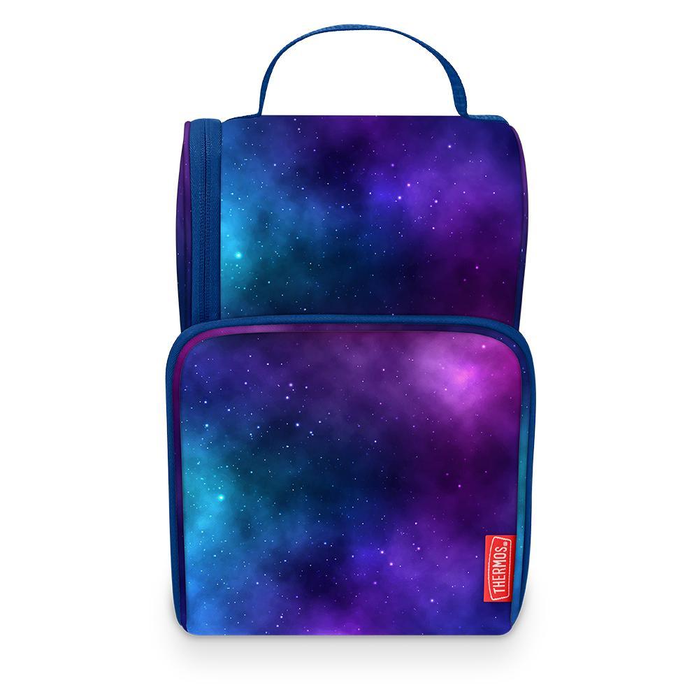 Tween Dual Lunch Box Galaxy Navy/Purple