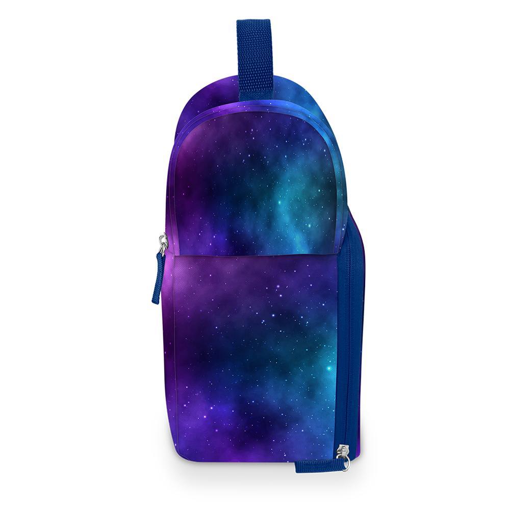 Tween Dual Lunch Box Galaxy Navy/Purple