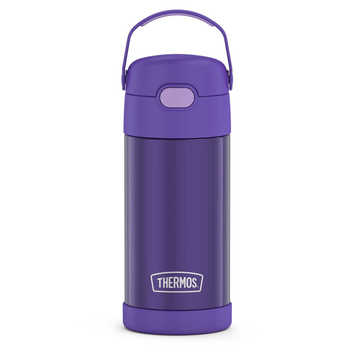 12 ounce Funtainer water bottle, purple.